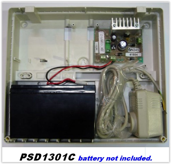 13.8v DC 1.3A Power Supply in cabinet
