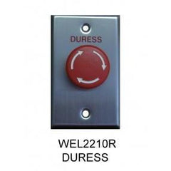Emergency Mushroom Button, Twist to Reset, Plate -Red CSM security suppliers Security wholesalers