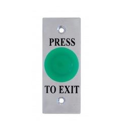 Mushroom Exit Button, Illuminated Green, Architrave CSM security suppliers Security wholesalers